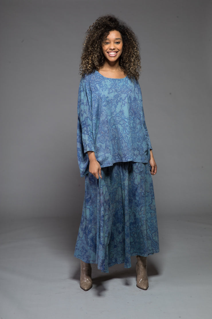 Sohar Top Hand Block Printed In Jersey - Was £89 Now Only £45!