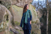 Roshan Dress Ombre Dye in Bamboo Linen Only S/M Left £139 - Now £59!