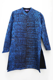 Shah Reversible Jacket Shibori in Pure Silk