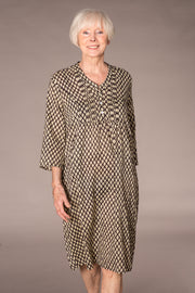 Millie Dress Hand Block Printed In Pure Cotton