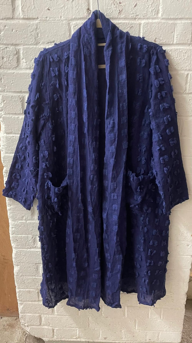 Dev Reversible Jacket in Beautifully Hand Woven Tusser Wool - Only Size 18-20 Left!