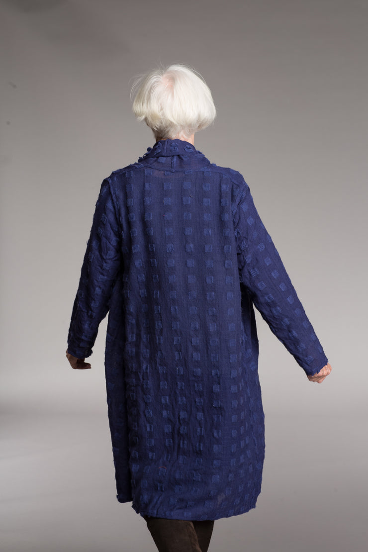 Dev Reversible Jacket in Beautifully Hand Woven Tusser Wool - Only Size 18-20 Left!