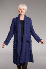 Dev Reversible Jacket in Beautifully Hand Woven Tusser Wool - Only Size 18-20 Left!