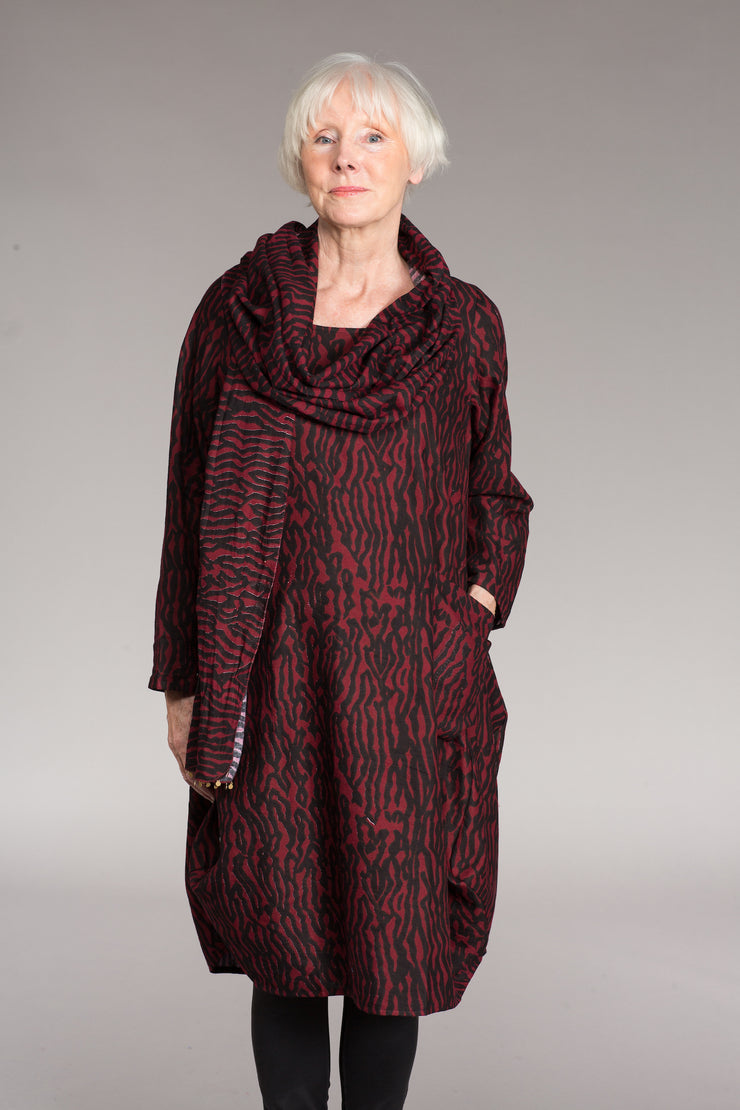 Roshan Dress Hand Block Printed Sustainable Moss Crepe Was £129 - Now £105!