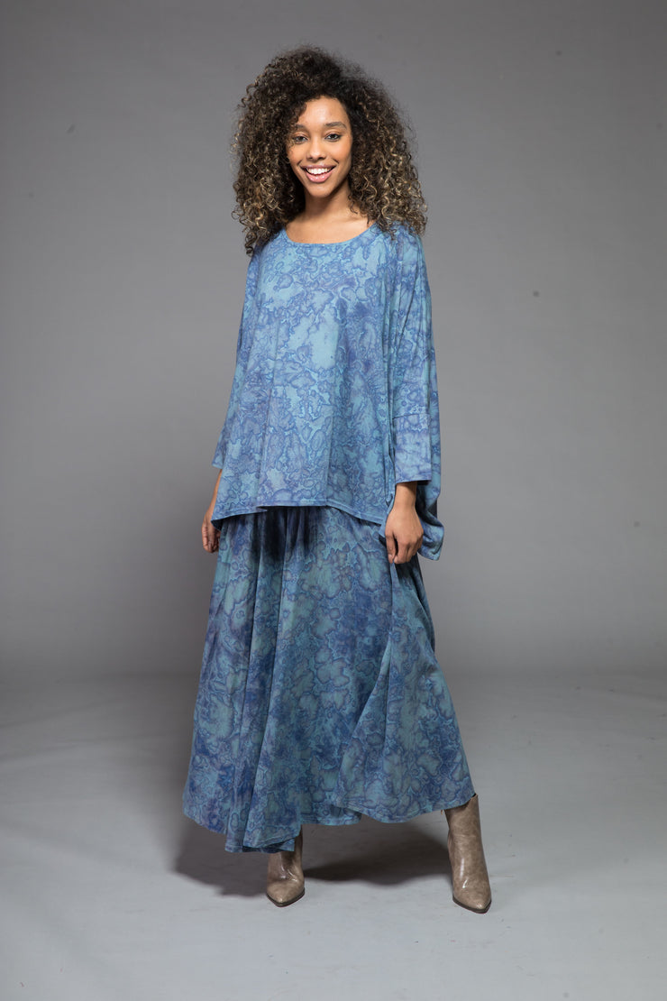 Sohar Top Hand Block Printed In Jersey - Was £89 Now Only £45!