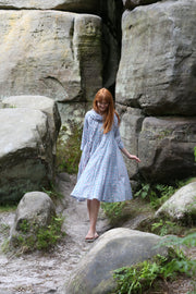 Rani Panel Dress Hand Block Printed Pure Cotton Onluy Size M Left