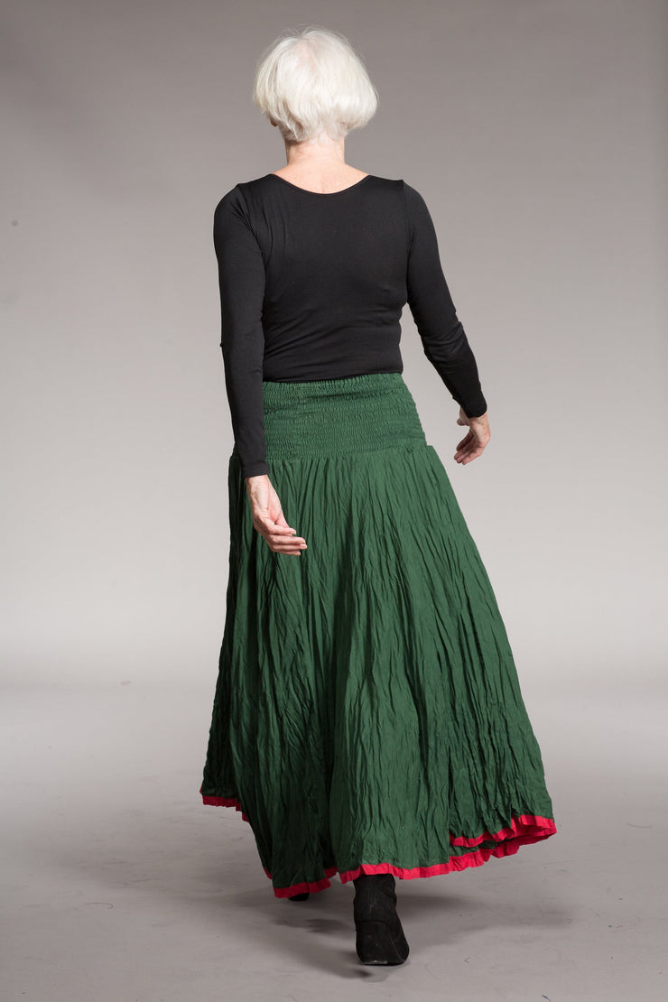 Asman Skirt in Plain Brushed Cotton