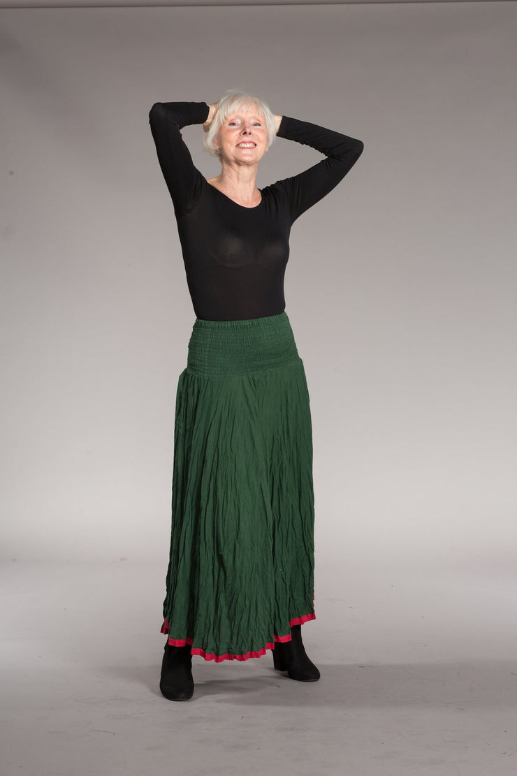 Asman Skirt in Plain Brushed Cotton