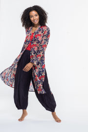 Nargis Jacket Hand Block Printed Pure Cotton Was £79 - Now Only £45 - Only Size S/M Left