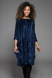 Farah Dress in Crushed Velvet  Only Size S/M - 10-12 Left!