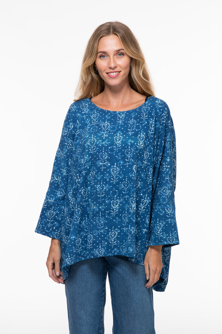 Sohar Top Hand Block Printed In Jersey - Was £89 Now Only £45!