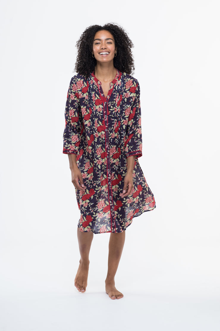 Shimla Tunic Hand Block Printed in Pure Cotton Last Few in S & M Only