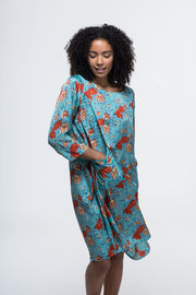 Roshan Dress Hand Block Printed Bamboo Only Size S/M (10 To 14)