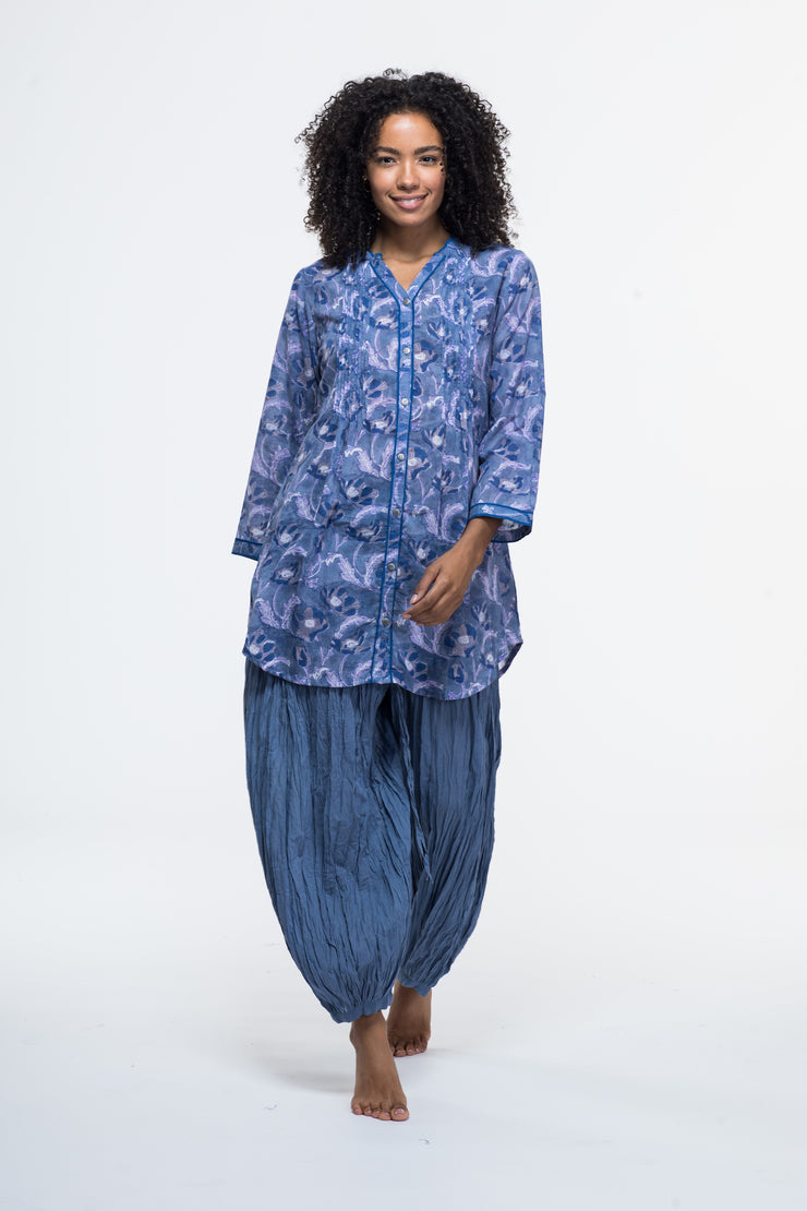 Shimla Tunic Hand Block Printed in Pure Cotton Last Few in S & M Only