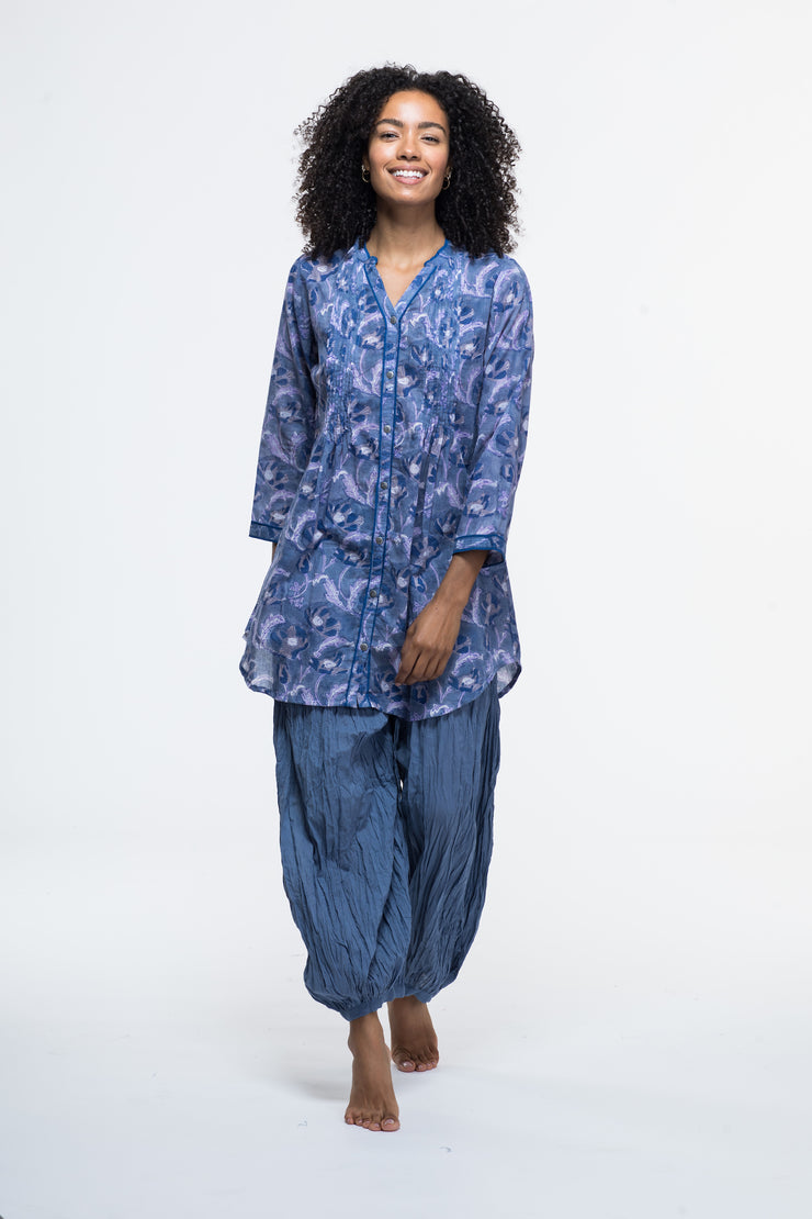 Shimla Tunic Hand Block Printed in Pure Cotton Last Few in S & M Only