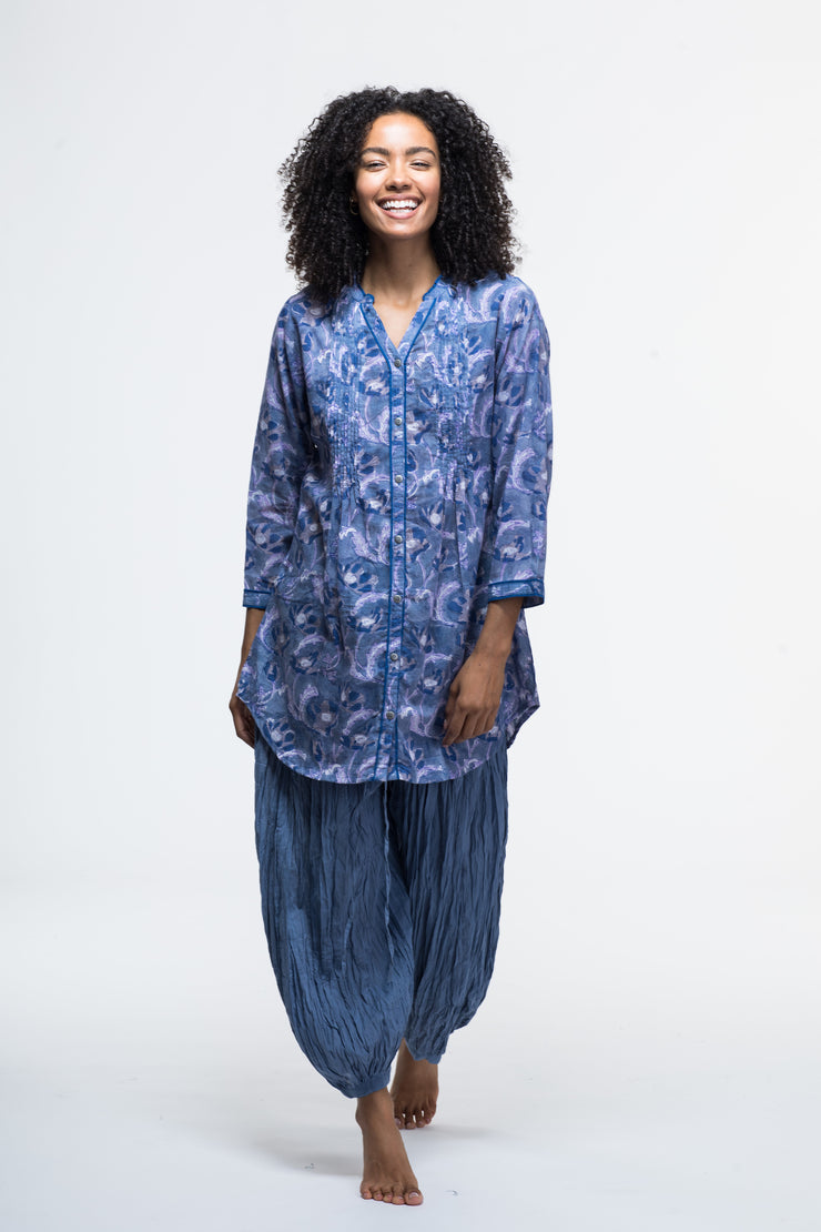 Shimla Tunic Hand Block Printed in Pure Cotton Last Few in S & M Only