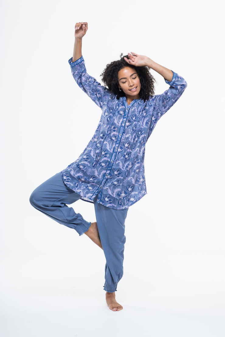 Shimla Tunic Hand Block Printed in Pure Cotton Last Few in S & M Only