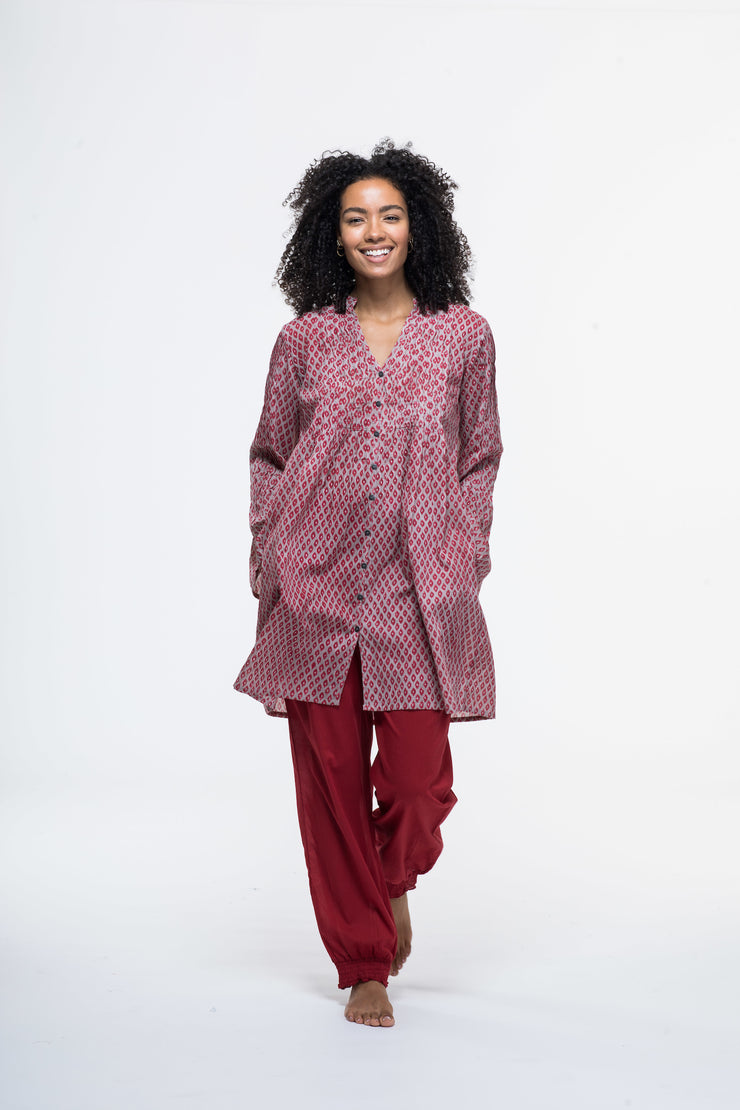 Kiran Tunic Hand Block Printed in Pure Cotton