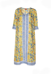 Jali Kaftan Hand Block Printed Pure Cotton - Last One Left in size M