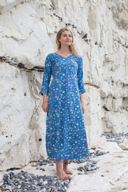 Long Kimaya Dress Hand Block Printed Jersey - Only Size 10/12 Left!