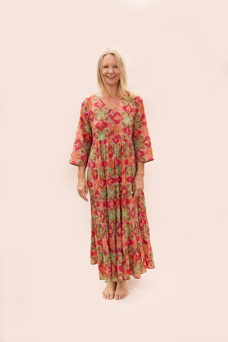 New Tama Dress Hand Block Printed In Pure Cotton SS2025