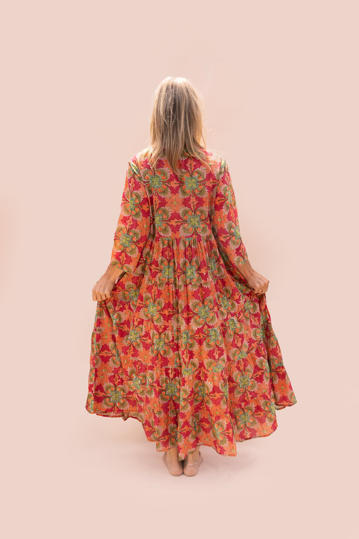 New Tama Dress Hand Block Printed In Pure Cotton SS2025