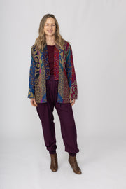 Arabia Pants Hand dyed in Moss Crepe Last One In Size S/M