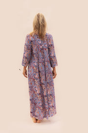 New Nalada Dress With Sleeve Hand Block Printed In Pure Cotton SS2025