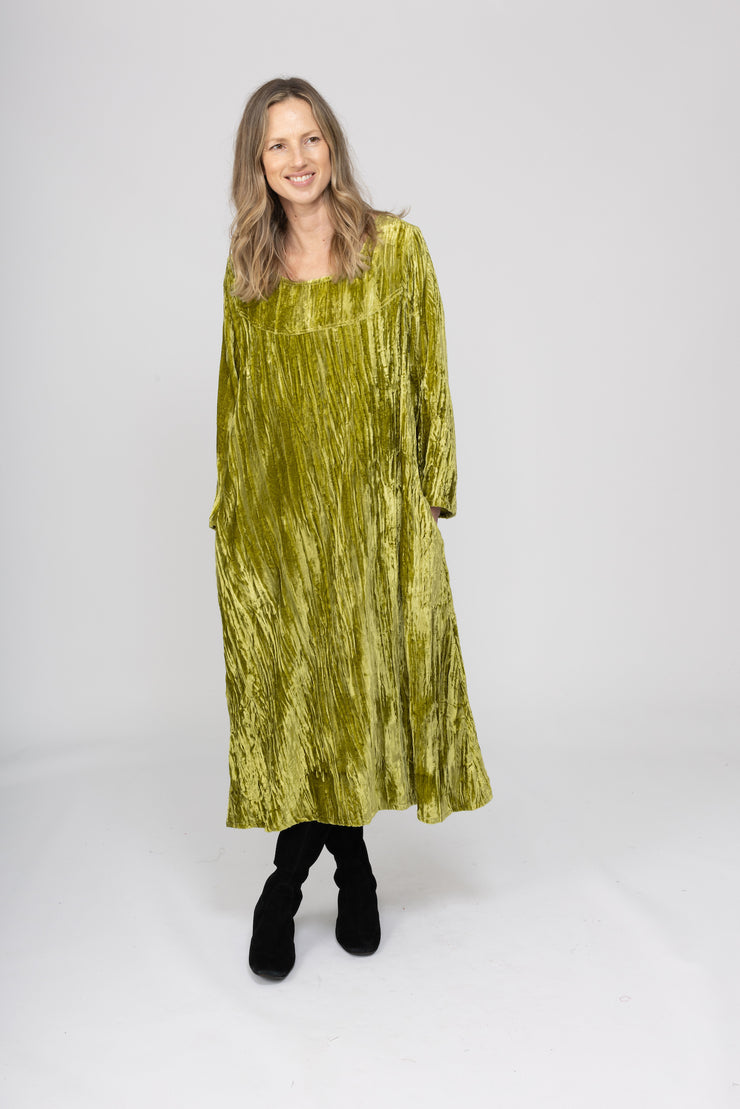 New Topaz Dress in Crushed Velvet  - AW 2025 Last One Size S/M 10-14 Left!