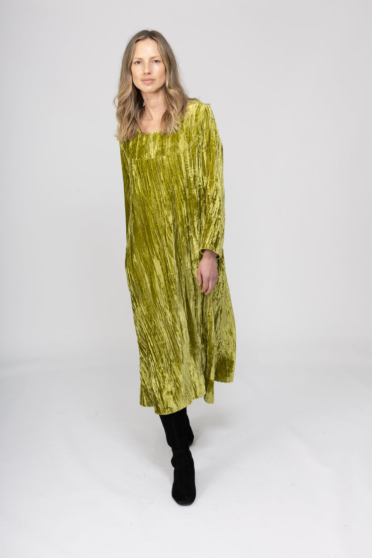 New Topaz Dress in Crushed Velvet  - AW 2025 Last One Size S/M 10-14 Left!