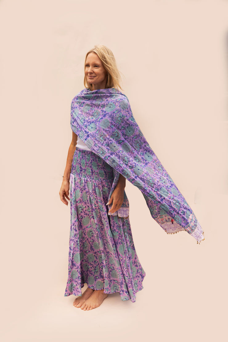 Hand Block Printed Bamboo Scarves SS2025