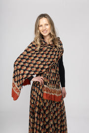 New Hand Block Printed Bamboo Scarves AW2025