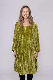 New Roshan Dress in Crushed Velvet  - AW2025