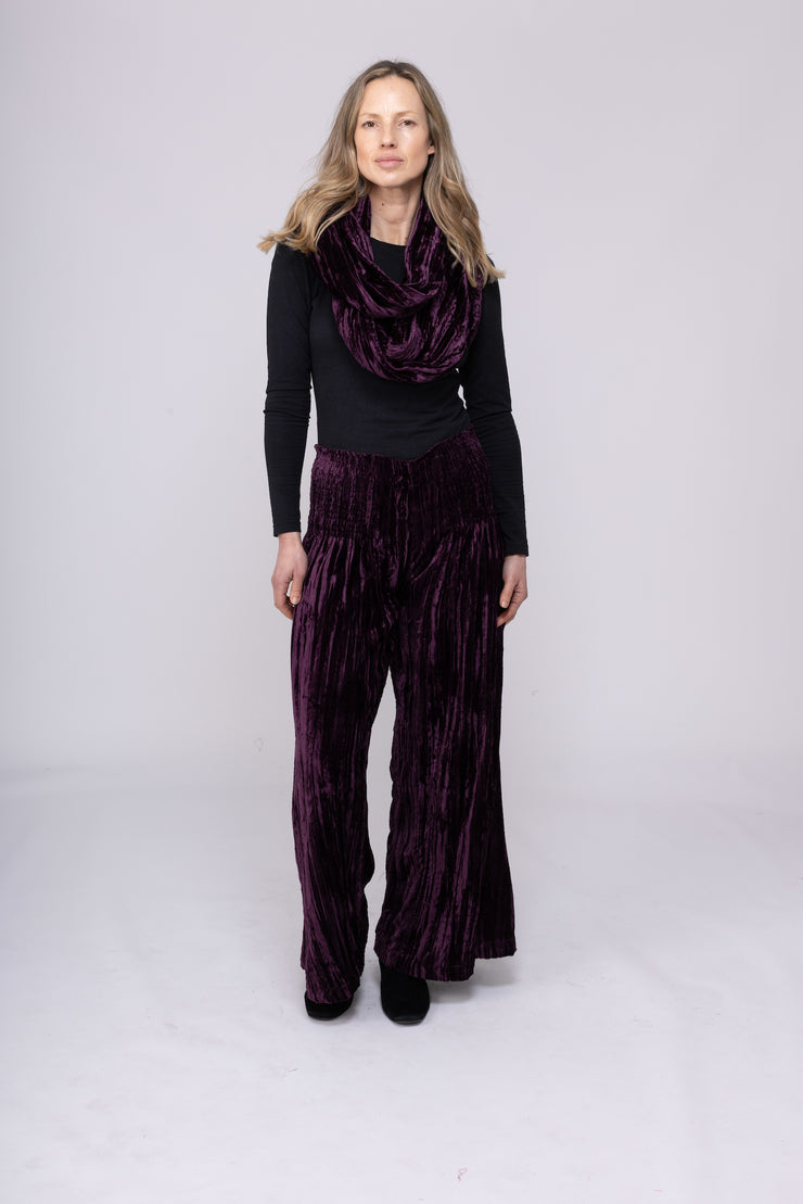 New Kajol Pants in Crushed Velvet  AW 2025 Only SM Left