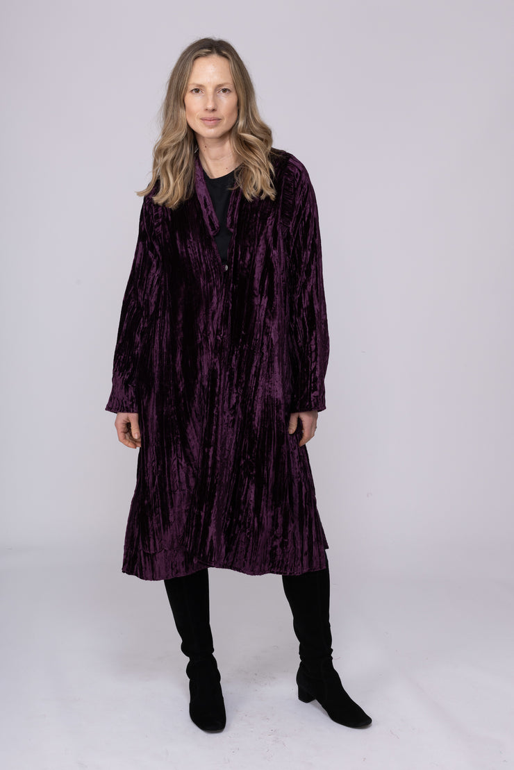 New Nargis Jacket In Crushed Velvet  AW2025 Last 1 left Size 10-12