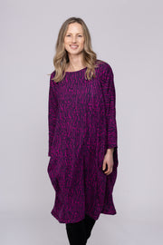 New Farah Dress Hand Block Printed Jersey  - AW2025 Only S/M Left