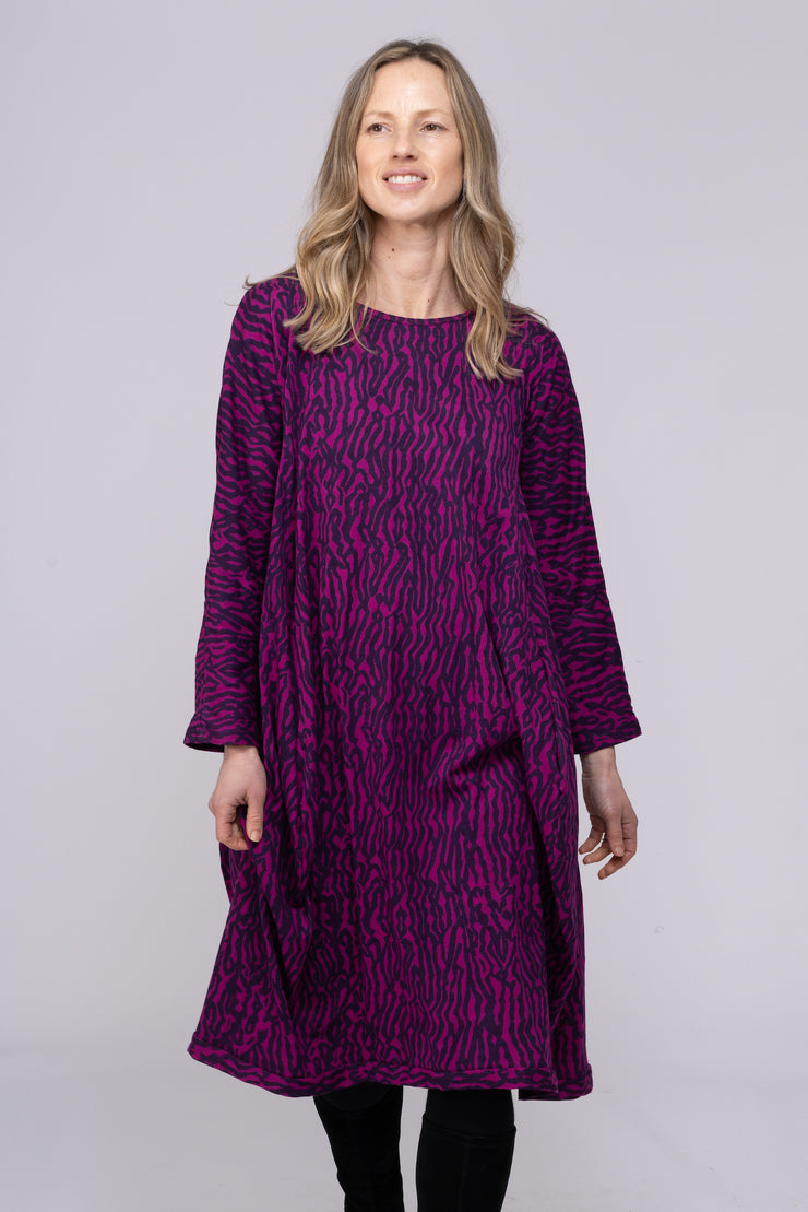 New Farah Dress Hand Block Printed Jersey  - AW2025 Only S/M Left