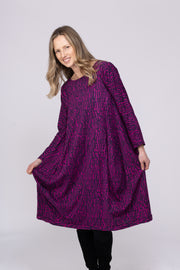 New Farah Dress Hand Block Printed Jersey  - AW2025 Only S/M Left