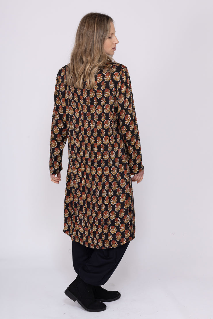 Bamboo Panel Tunic Hand Block Printed AW2025