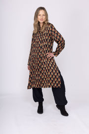 Bamboo Panel Tunic Hand Block Printed AW2025