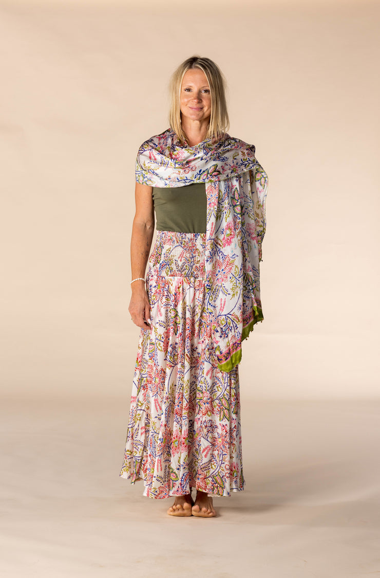 Hand Block Printed Bamboo Scarves SS2025
