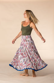 New 50 Panel Skirt in Pure Hand Block Printed Cotton SS2025