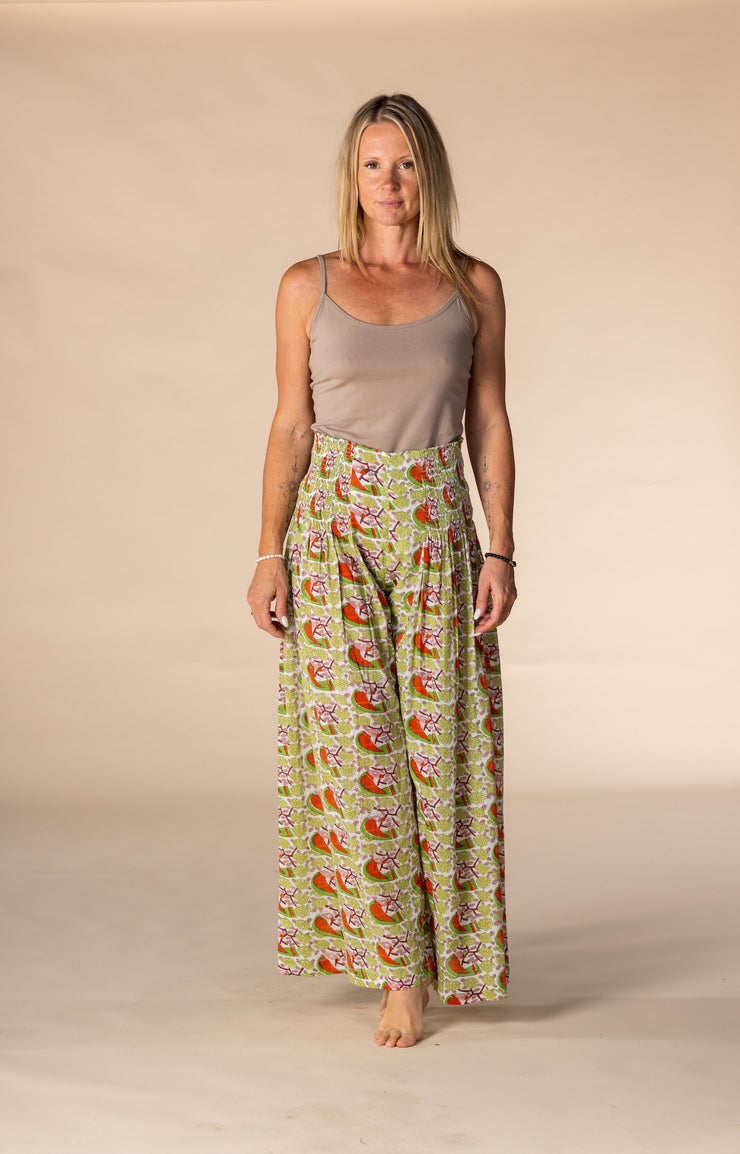 New 50 Panel Skirt in Pure Hand Block Printed Cotton SS2025