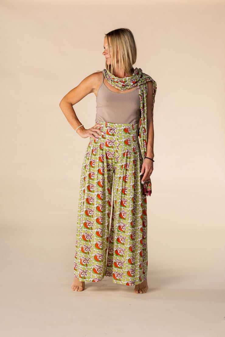 New Kajol Pants Hand Block Printed Pure Cotton SS2025