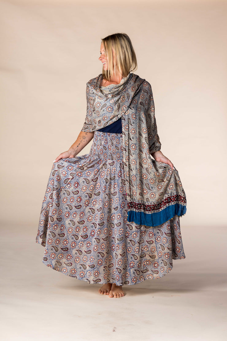 New Asman Skirts Hand Block Printed Bamboo- SS2025
