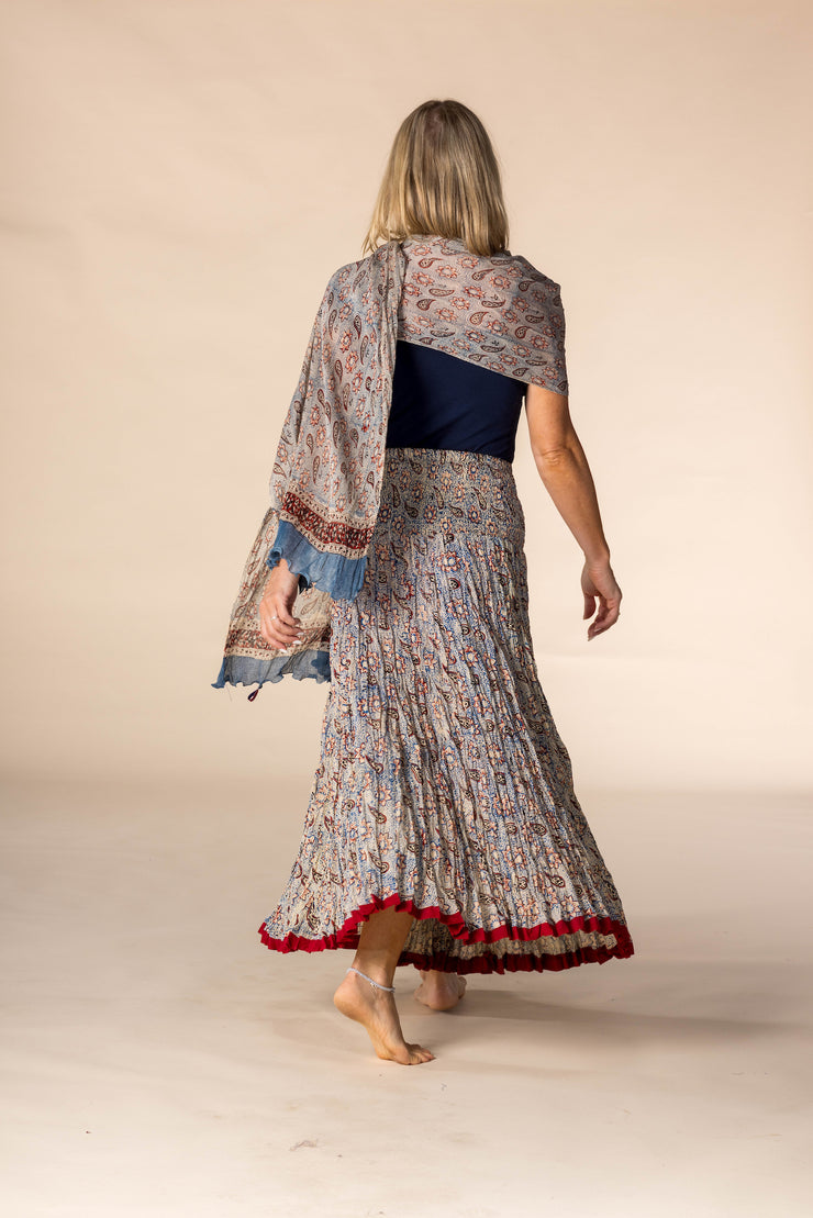 Hand Block Printed Bamboo Scarves SS2025