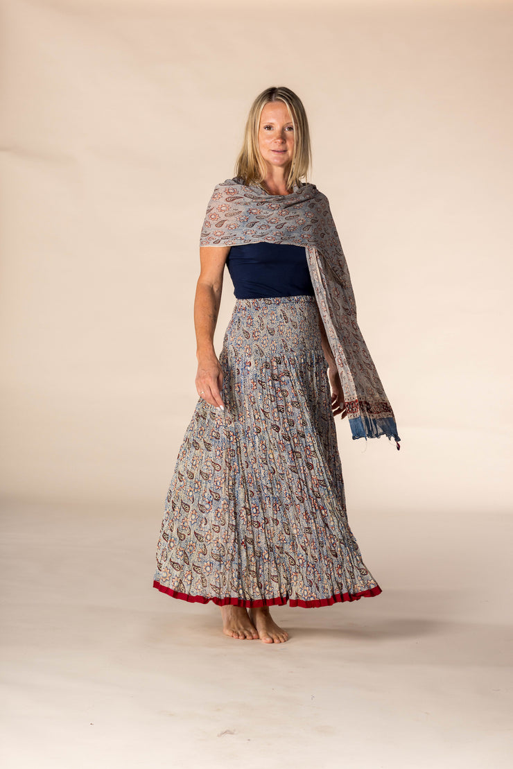 Hand Block Printed Bamboo Scarves SS2025