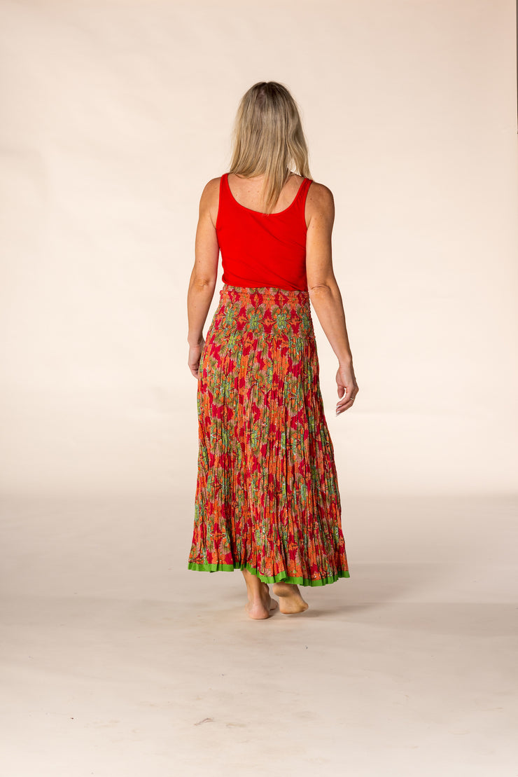 New 50 Panel Skirt in Pure Hand Block Printed Cotton SS2025