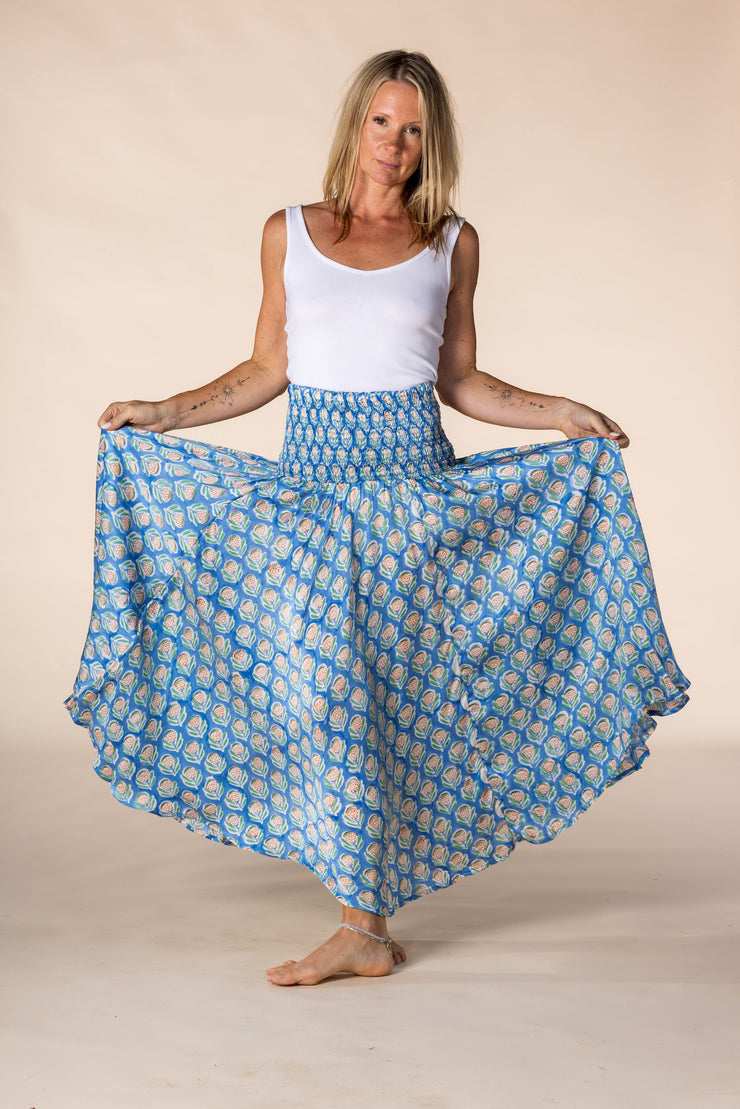 New Asman Skirts Hand Block Printed Bamboo- SS2025