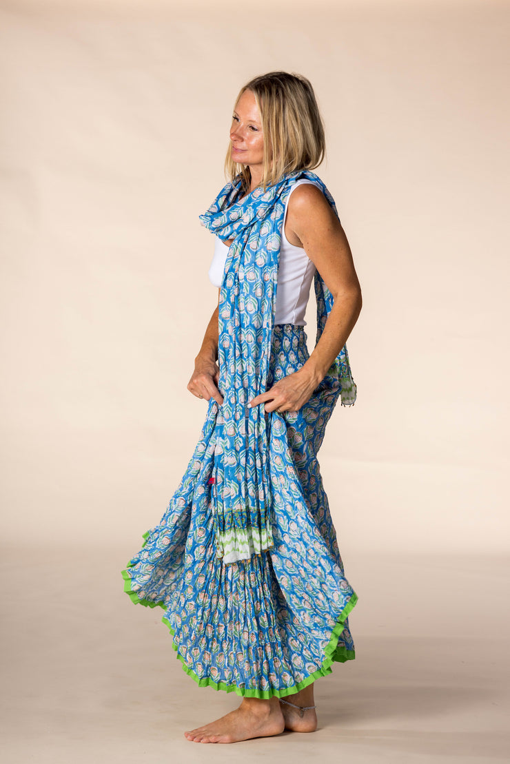 Hand Block Printed Bamboo Scarves SS2025